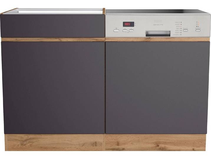 KOCHSTATION Spülenschrank KS-Riesa Breite 120 cm, MDF-Fronten