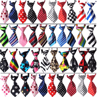 Inspire Picks Adjustable Pet Bow Tie Neckties Set For Dogs & Cats Holiday Grooming Accessories (25 50 100PCS) printed Colors 25pcs