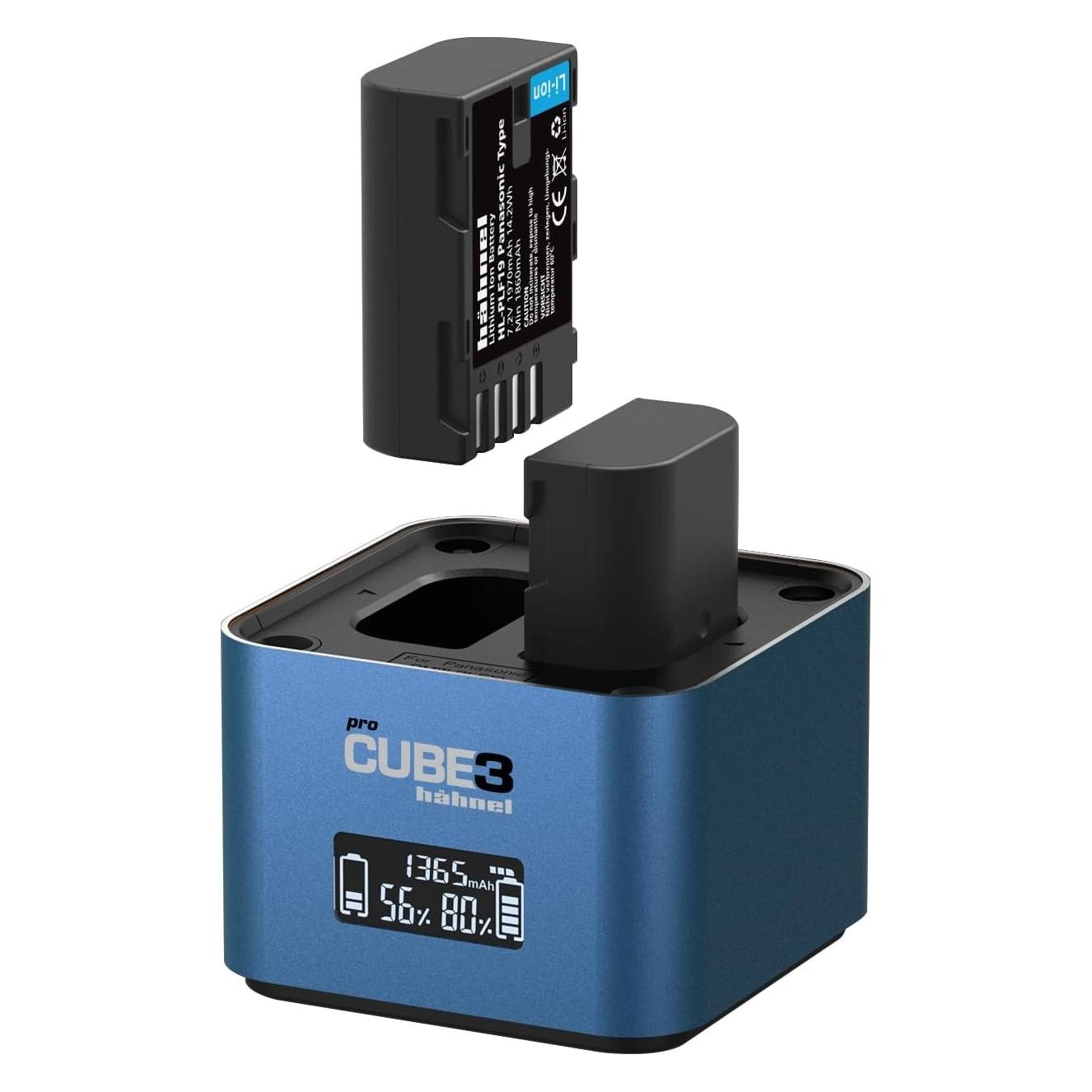 Hähnel ProCube3 DSLR Charger Panasonic fr DMW-BLC12, BLF19, BLJ31 und BLK22 (Kamera Akku Ladegerät) (1000 577.4)