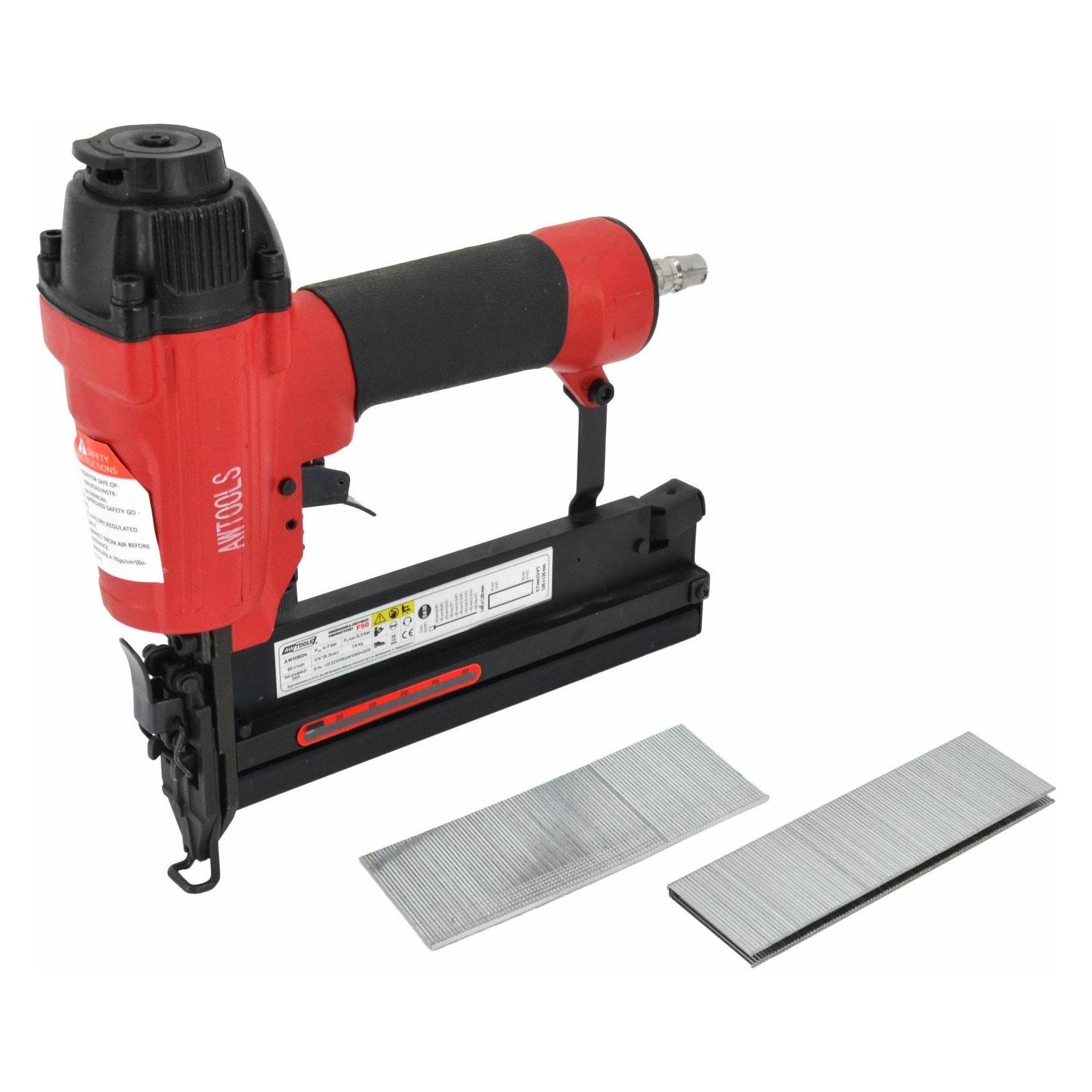 AW Tools AWTOOLS PNEUMATISCHES HEFTGERÄT 2in1 25-40mm (Nagelpistole, Tacker) (AW10604)