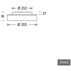 LTS Licht&amp;Leuchten LED-Leuchte LUNXXS101.8301DALIsi