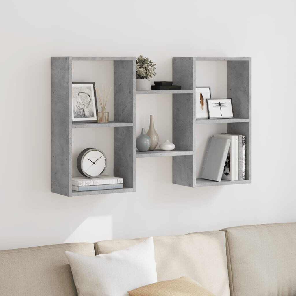 17 Stories Romanita Floating Shelf Concrete Grey