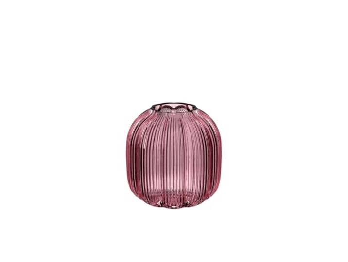 Villeroy & Boch – Fleur Gifts Vase, Höhe: ca. 11 cm, Lila, Florale Glasvase für kleine Blumenarrangements, Hochwertiges Glas
