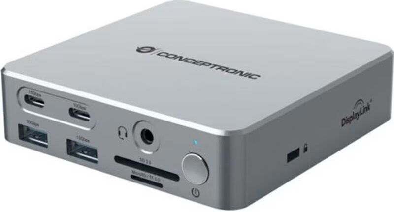 Conceptronic Docking Station 15 En 1 Talla Única Unisex