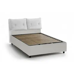 Abbaione - Doppelbett, Weiß, Abnehmbar Made in Italy