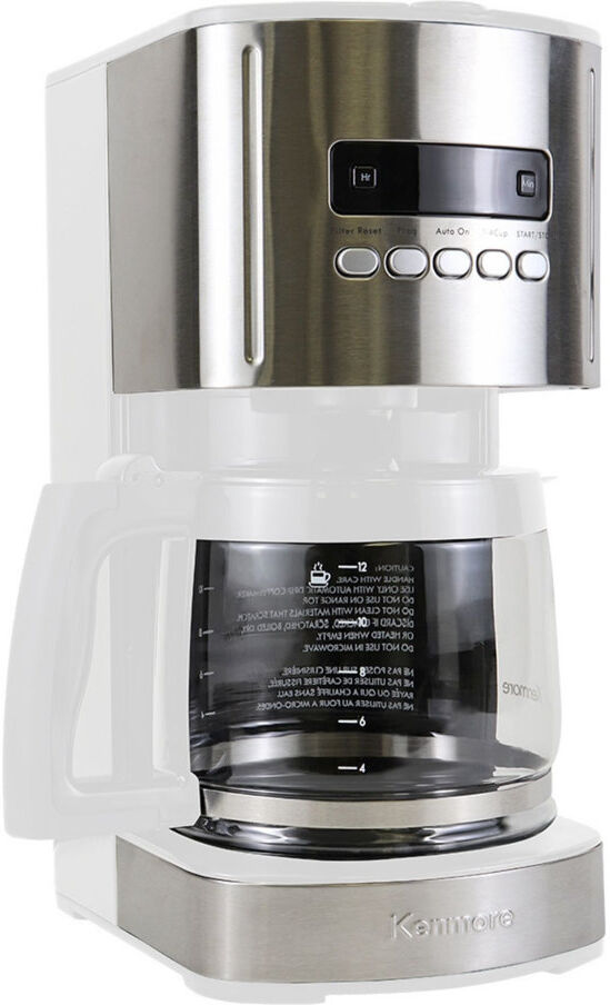 Kenmore Drip Coffee Maker Machine, 1.8L Filter Coffee Machine with Timer White