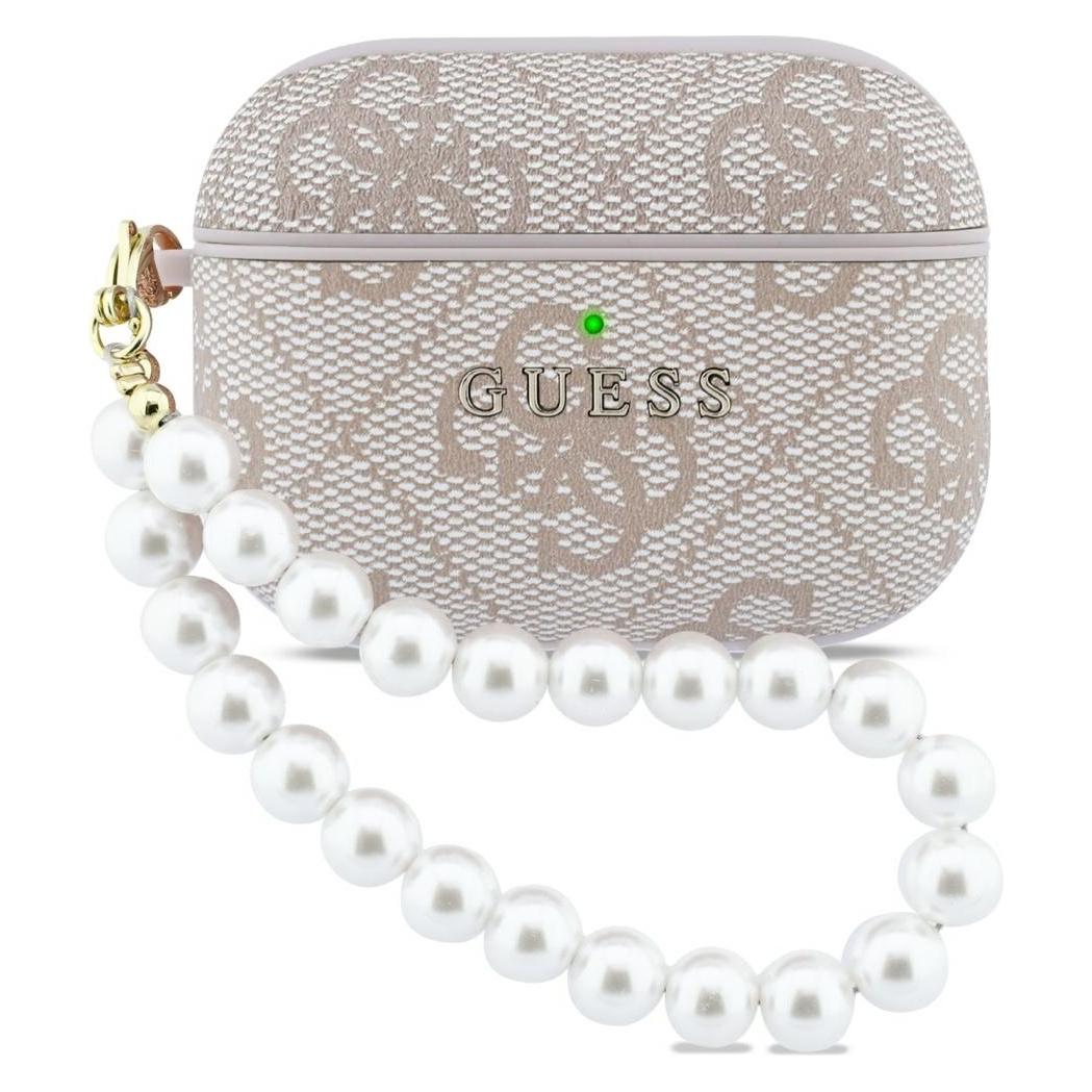 Guess Case 4G Pearl Strap for AirPods Pro 3 pink (Kopfhörer Hülle) (GUAP3P4E4PSP)