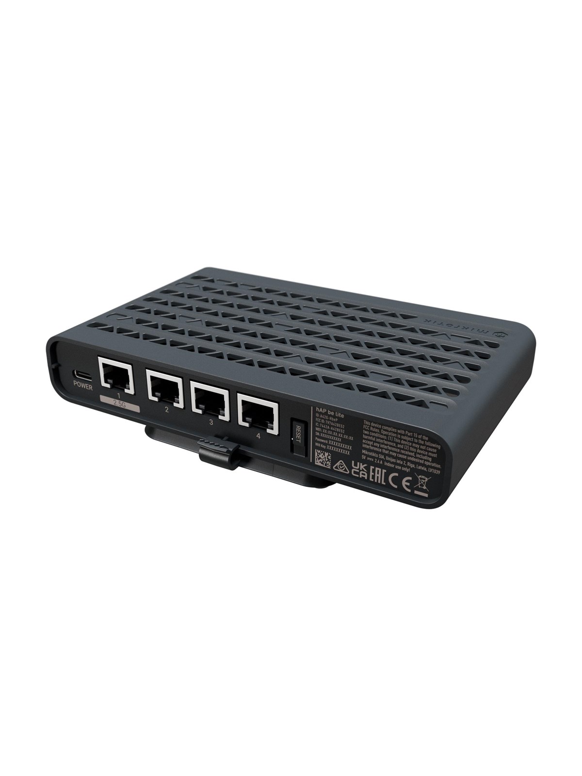 MikroTik hAP be lite - wireless router - Wi-Fi 7 - desktop - Wireless router 802.11a/b/g/n/ac/ax/be (Wi-Fi 7)
