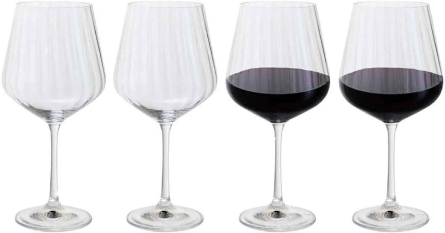 Dartington Cheers Optic Goblet Glasses - Set Of 4