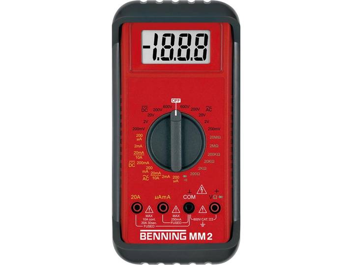 Multimètre numérique MM 2 Benning 4014651000520