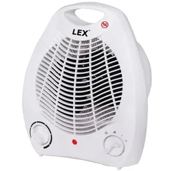 LEX Heizlüfter Ventilator Elektroheizer Heizgerät Heizung max. 2000W Weiss