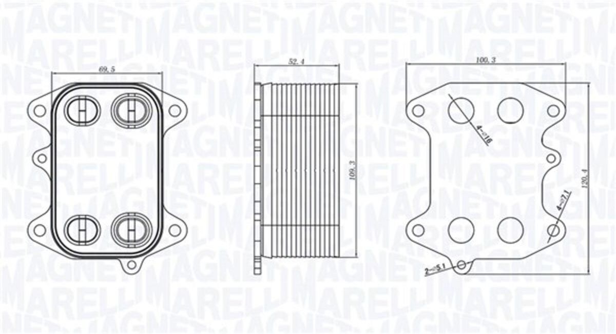 Gehäuse, Ölfilter MAGNETI MARELLI 350300003300