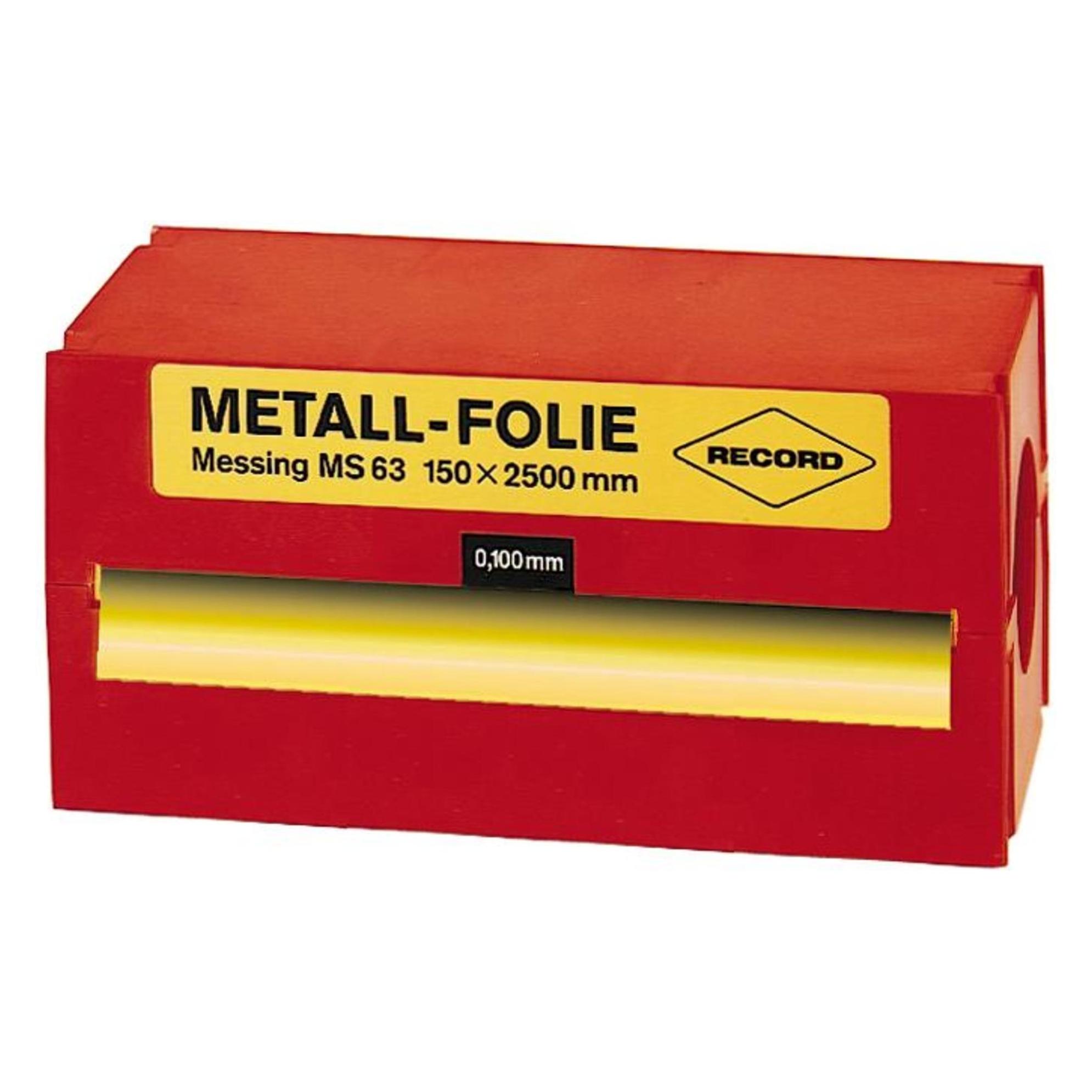 Record Metallfolie Messing 150x2500x0,500mm (3415890)