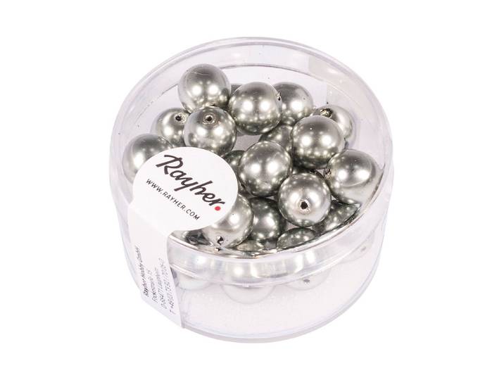 Rayher Renaissance Glas-Wachsperlen 8 mm 25 Stück