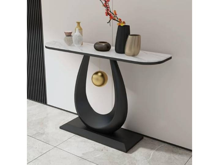 Moderner Konsolentisch Für Flur, Schmaler Beistelltisch Für Wohnzimmer Konsolentisch für hinter das Sofa, dekorativer Tisch im modernen Stil.(D,100cm/39.4in)