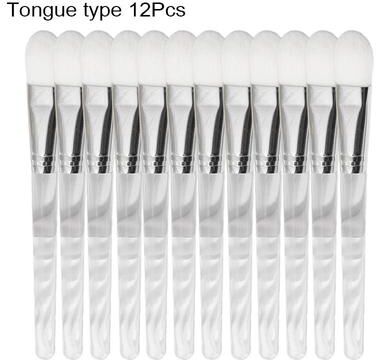 Uplift Picks Soft Facial Mask Brush Set For DIY Skincare And Spa tongue Type 12 Pcs