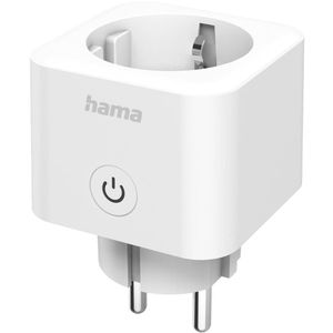 Hama Smart-Steckdose Mini, für innen, WLAN, App-fähig, programmierbar
