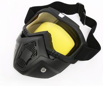 Friendly Fresh Finds Full Face Protective Welding Mask With Fog proof And Sand proof Shield yellow
