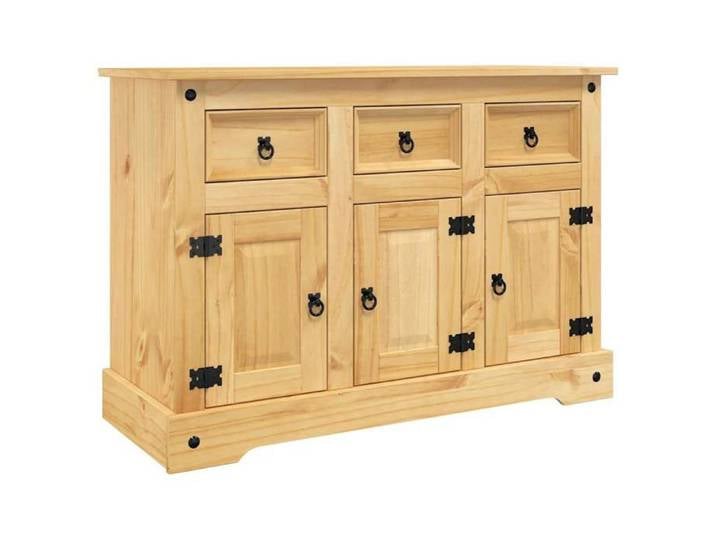 Enfilade & bahut - ORVEL - Buffet « Corona » - marron - 112x44x78 cm - Bois massif - Pin mexicain 77373