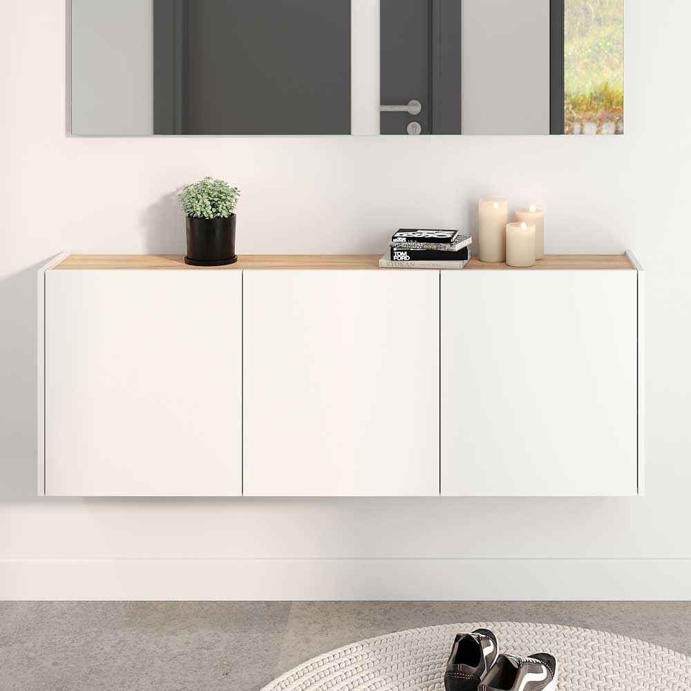 Pharao24.de Schrank Hängeschrank 138 cm breit für die Wandmontage