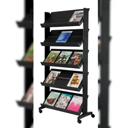 Paperflow Prospektständer DIN A4 PS ( Polystyrol) Schwarz