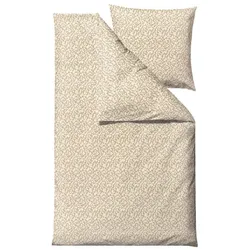 Södahl Bettwäsche 135x200 und 80x80 skandinavisches Design Blumen Bellis straw rosé