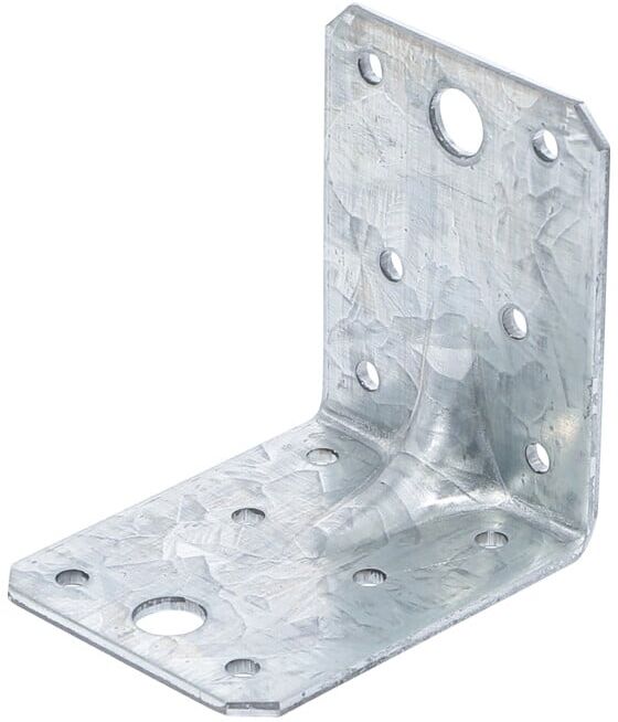 Connecteur d’angle avec bourrelet (renforcement) 70 x 70 x 55 x 2,5 mm BGS Do it yourself (80937)