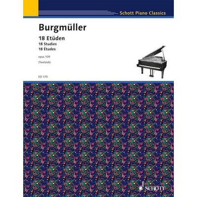 18 Etüden, Taschenbuch von Friedrich Burgmüller, Schott Music, 978-3-7957-5289-7