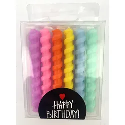 Kerzen-Set HAPPY BIRTHDAY (H 8 cm) - H 8 cm