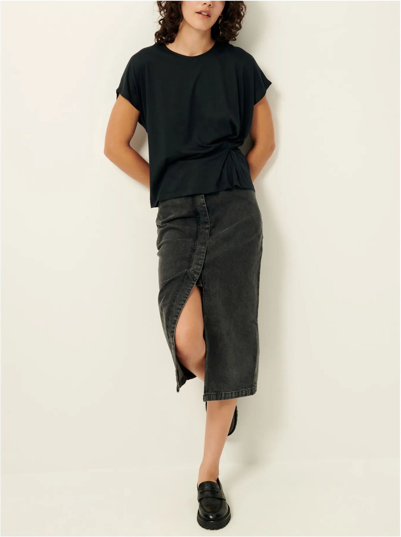 Sessùn T-shirt Niccolo Bleu noir XS