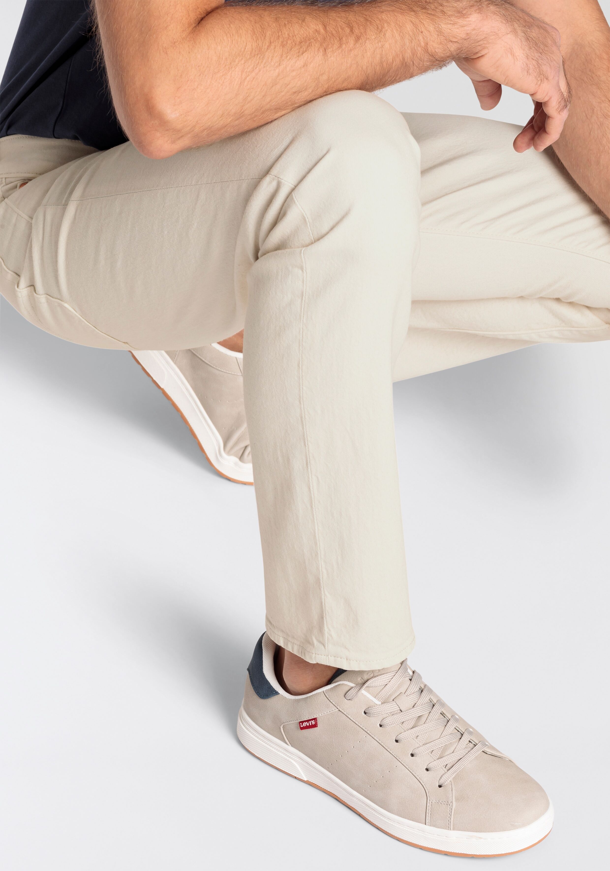 Slim-fit-Jeans LEVI'S "511 SLIM", Herren, Gr. 32, Länge 32, beige (why so frosty gd), Denim/Jeans, Obermaterial: 97% Baumwolle, 2% Elastomultiester, 1% Elasthan, slim fit lang, Jeans Slim-fit-Jeans, mit Stretch why so frosty gd 32, Länge 32