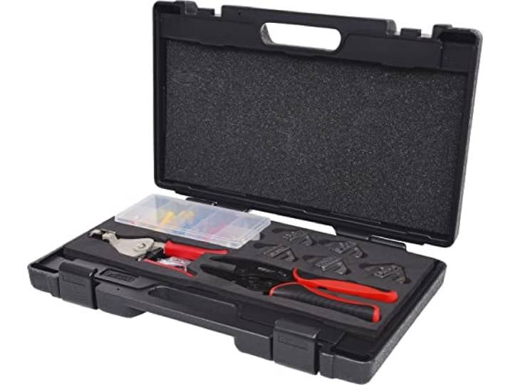 KS Tools 115.1400 Module Pinces à sertir et à dénuder Automatiques 8 Pièces Jeu de 8 outils pour le sertissage et le dénudage + cosses
