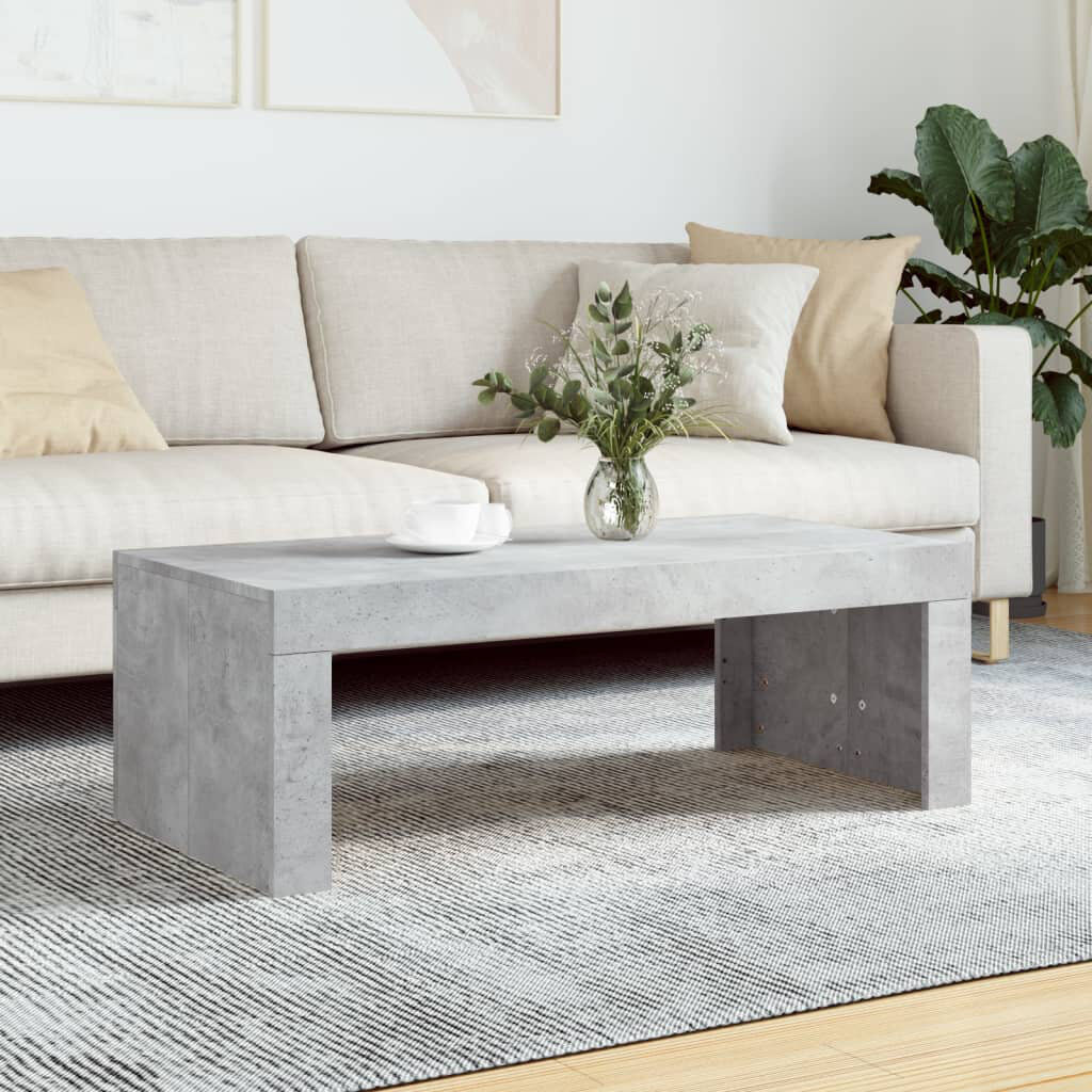17 Stories Noda Enclosed Coffee Table Concrete Grey