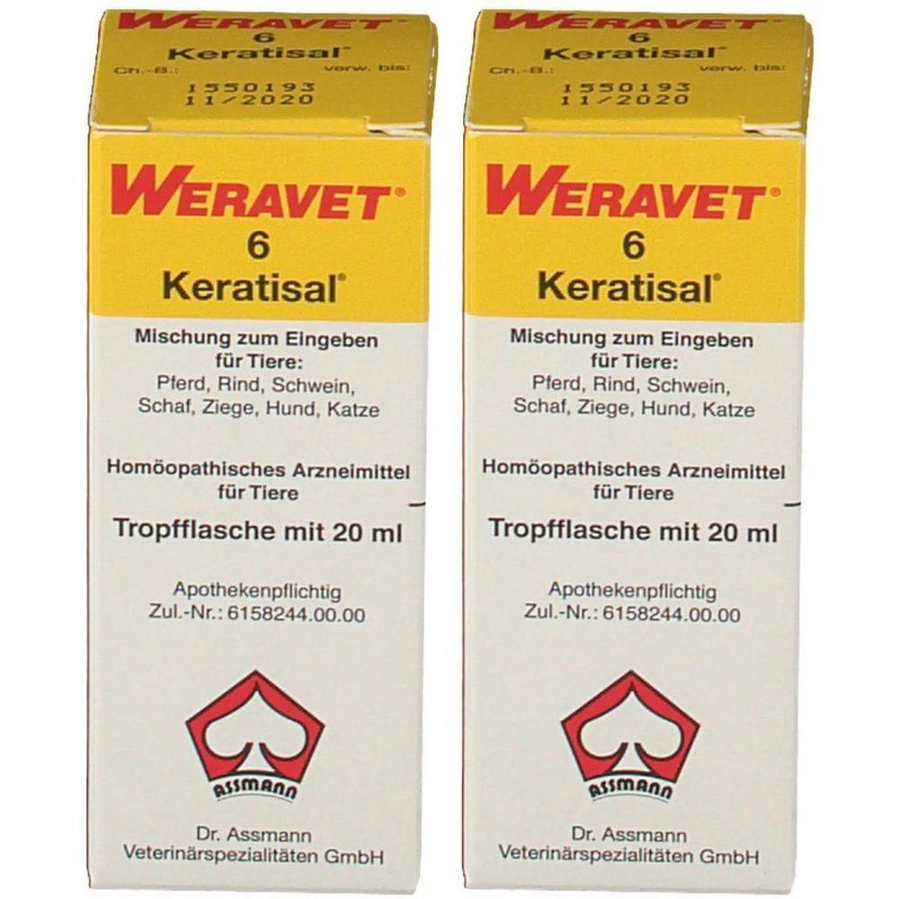 Keratisal 6 Tropfen vet. 2x 2x20 ml
