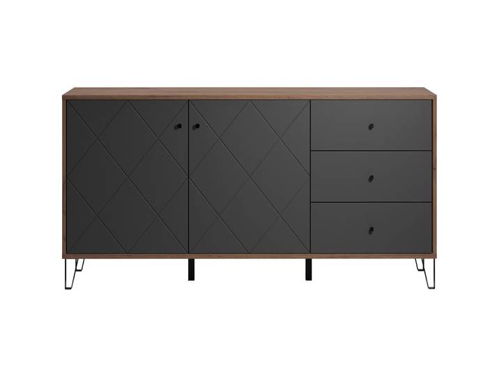 Sideboard Foster Eiche/graphit Holzwerkstoff B 183 H 76 cm