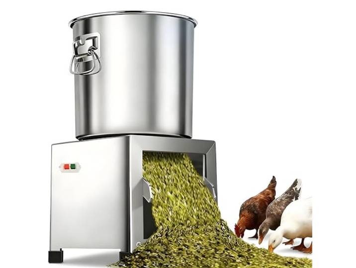 EpyGnom Geflügelfutter-Verarbeitungsgerät, Zerkleinerer und Mühle, Hochleistungs-Edelstahl-Schneider mit 4 Klingen, 1800 U/min für schnelles Schneiden, für Gemüse, Getreide, Erdnüsse 1200W