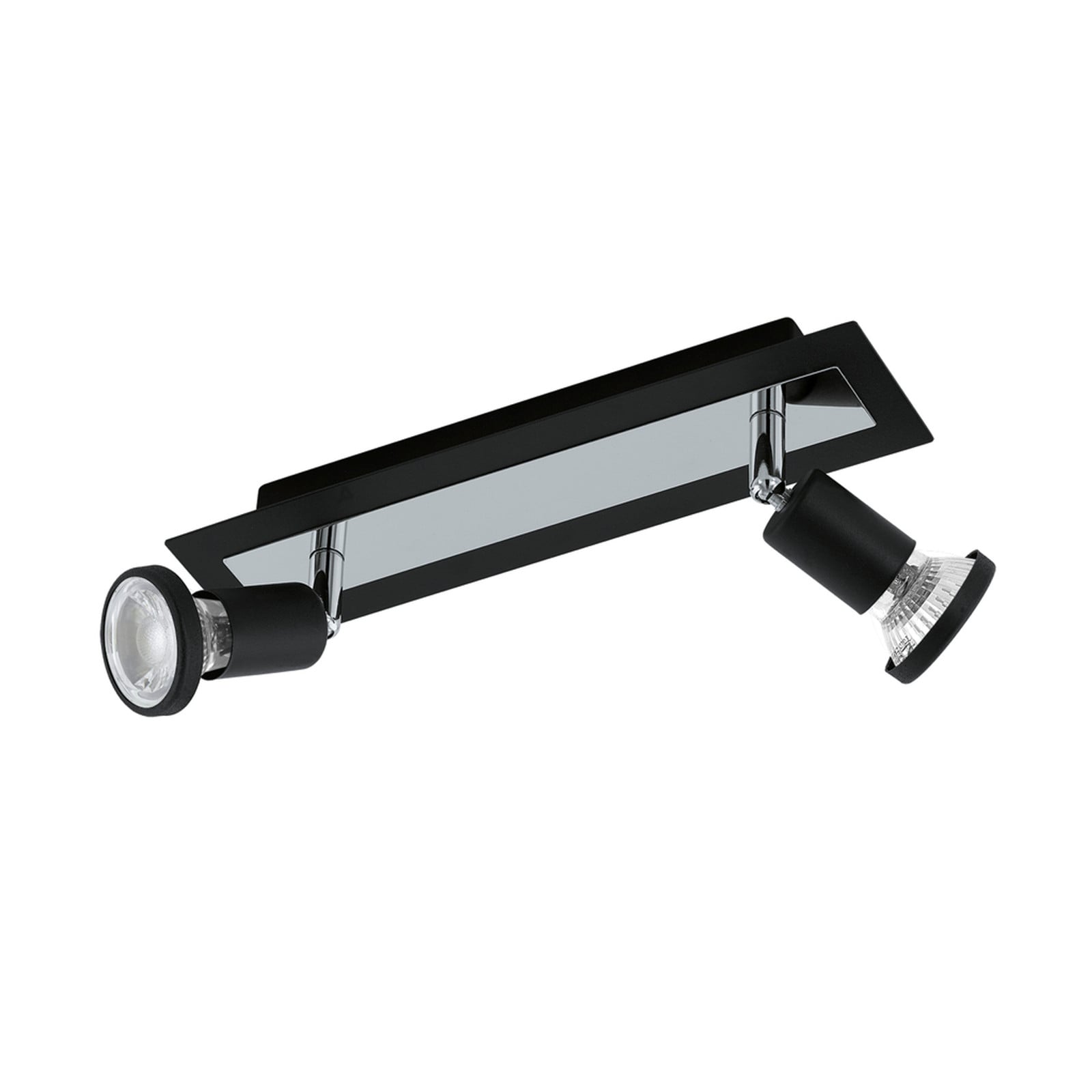 Eglo Sarria LED plafondlamp, Zwart en Chroom