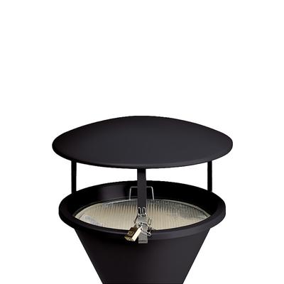PROREGAL Dach für klassischen Standascher | HxBxT 23x44x44cm | Stahlblech | Anthrazit