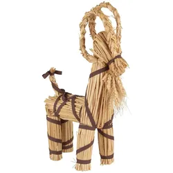 IB Laursen Weihnachtsziege aus Stroh, 29 x 8 x 44 cm, Braun