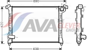 Ava Clever Choice Kühler, Motorkühlung Bwa2314 Für Mini