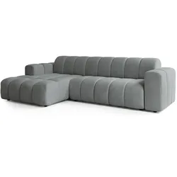 ECKSOFA SETIA Grau Strukturstoff
