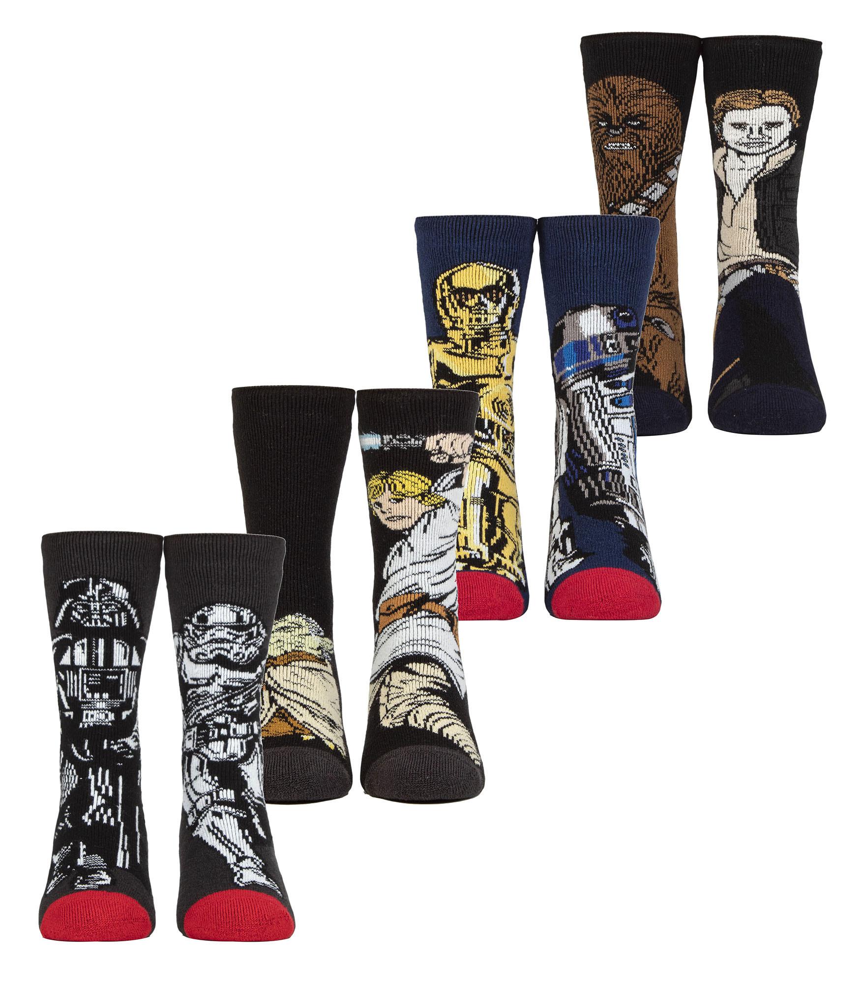 Heat Holders Lite 4 paar warme Star Wars-sokken voor kinderen - Star Wars