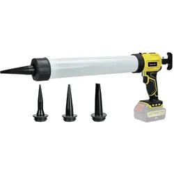 LKD, Kartuschenpistole + Fettpresse, Dichtungspistole für DeWalt 18V Akku ohne Akku & Ladegerät - 600 ml (Weichkleber) (Kartuschenpistole)