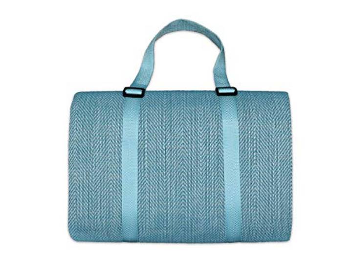 jilda-tex Picknickdecke Campingdecke XXL Matte 200x200 cm Strandmatte wasserdicht sandfest (Chillout-Petrol)