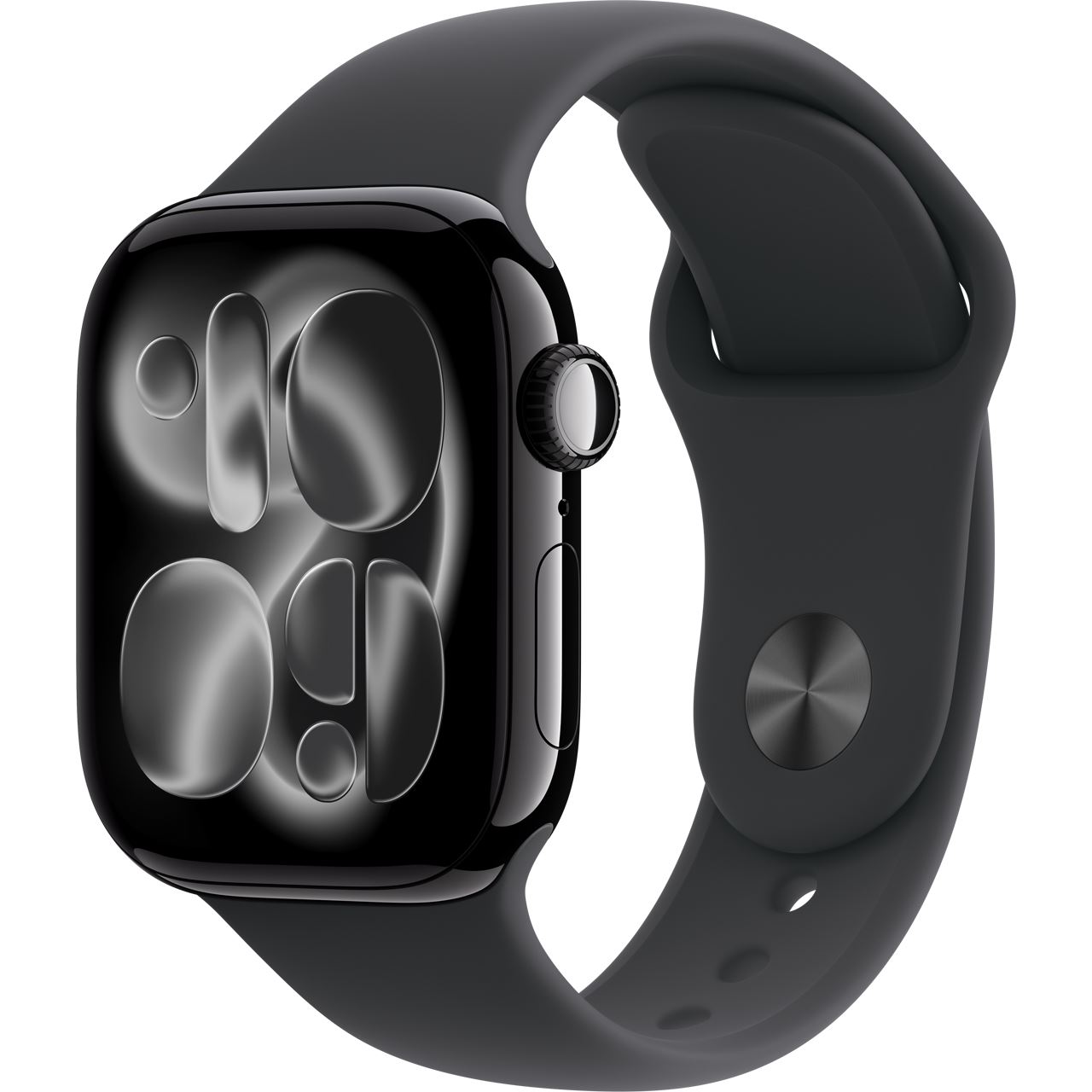 Apple Watch S11 2025 Aluminium Cellular 42mm Diamantschwarz (Sportarmband schwarz) S/M