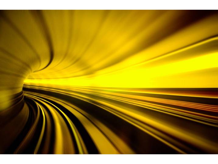 Fototapete PAPERMOON Abstrakter Tunnel , bunt, B:4,5m L:2,8m, Vlies, Tapeten, Fototapete