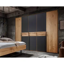 Forestales »Boston« Massivholz Kleiderschrank Wildeiche / 4-türig / 50er Raster