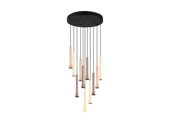 Trio Leuchten Led-Pendelleuchte, Beige, Schwarz, Mehrfarbig, Metall, 150 cm, Farben fixierbar, Lampen & Leuchten, Innenbeleuchtung, Hängelampen, Pendelleuchte