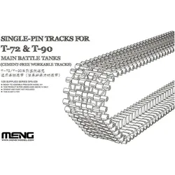 Meng-Model Single-Pin Tracks for T-72 & T-90 Main Battle Tanks(Cement-Free workable