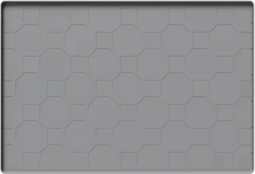 Inspire Curations FlexGuard Silicone Pet Feeding & Litter Mat For Cleaner Floors agrey 96.5x66cm